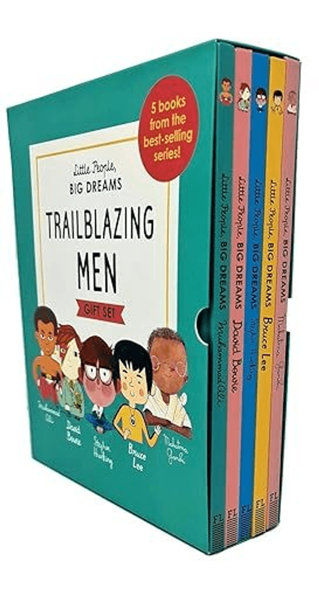 Little People, Big Dreams Trailblazing Men Gift 5 Books Box Collection Set